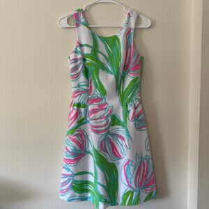 Lilly Pulitzer Womens Bella Ring The Bellboy Ottoman Print Fit Flare Dress Sz S